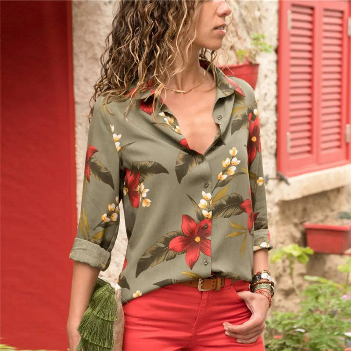 Korean Office Chiffon Blouse