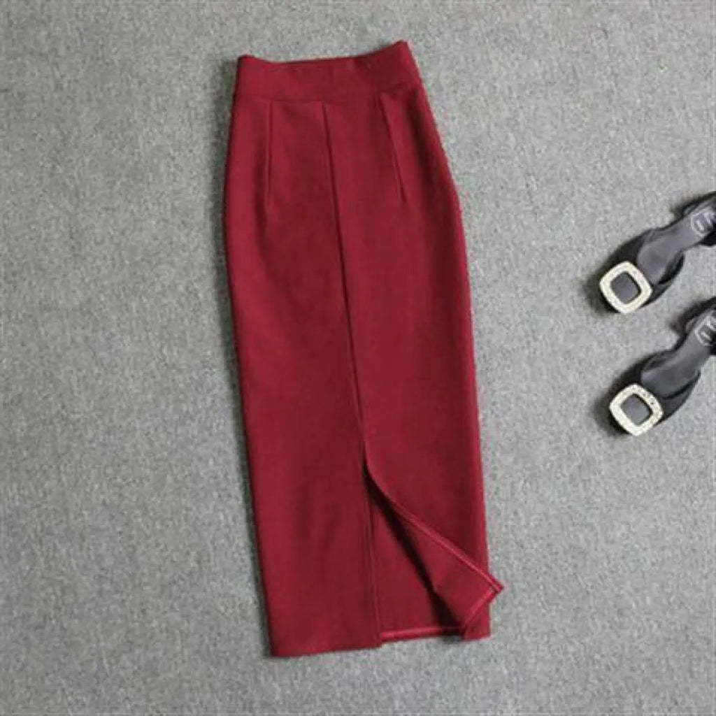 Korean Slim Stretch Pencil Skirts