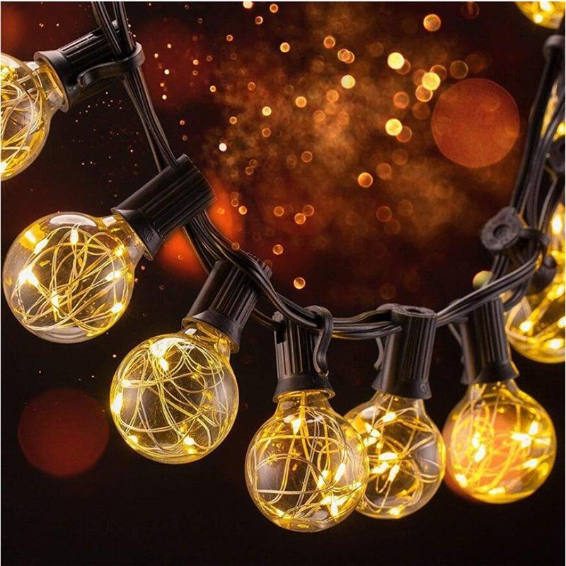 LED String Light Bulb Colorful RGB Lighting Copper Wire Bulb Home Decor And Safety Voltage Compliance Plugin Electric Suitable for Indoor Wedding Garden Landscape