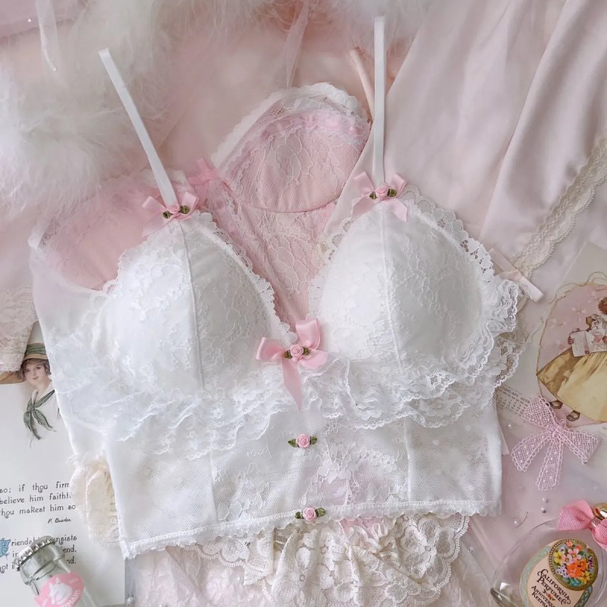 Sweet Lace Bow Lingerie Set