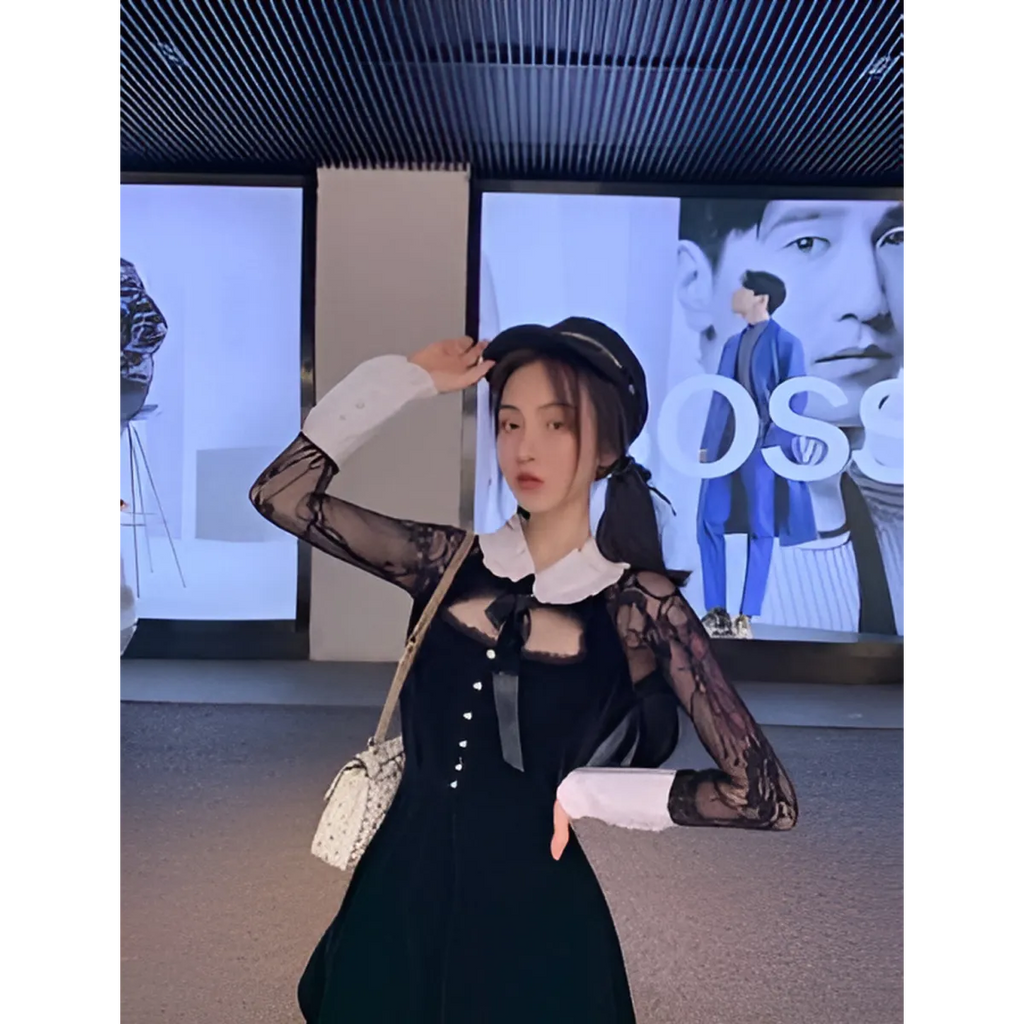 Lolita Hollow Lace Dress