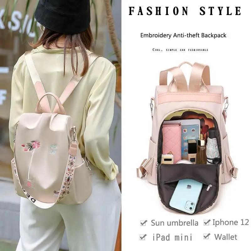 Luxurious Waterproof Women's Backpack Fashionable Anti-theft Women Backpacks Nice Print School Bag High Quality Large Capacity Backpack