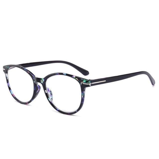 Luxurious Women Cat Eye Reading Glasses Vintage Presbyopia Eyeglasses Fashion Flower Print Reading Glasses Blocking Readers Vintage Cat Eye Eyeglasses Anti Glare Filter UV Diopter +1.5 +.2.0+2.5+3.0 +3.5 +4.0