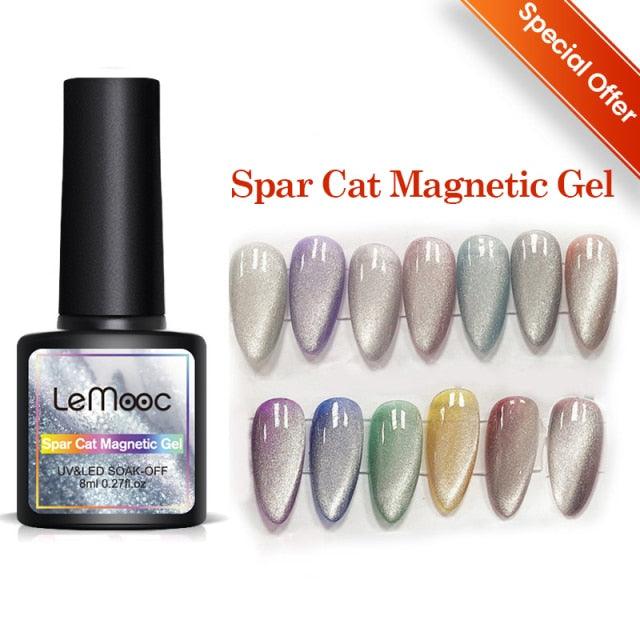 Luxury 5D Cat Magnetic Gel Nail Polish Black Chameleon UV Nail Gel Professional Manicure For Womens