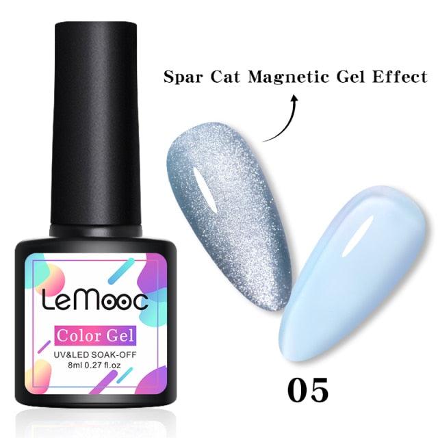Luxury 5D Cat Magnetic Gel Nail Polish Black Chameleon UV Nail Gel Professional Manicure For Womens
