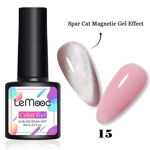 Luxury 5D Cat Magnetic Gel Nail Polish Black Chameleon UV Nail Gel Professional Manicure For Womens