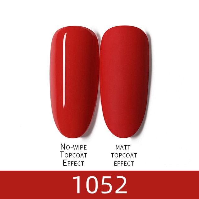 Luxury Modern Women Red 7ml UV Gel Nail Polish Set 8 Luxury Colors Elegant Manicure Nail Salon Stylish Design For Girls and Ladies