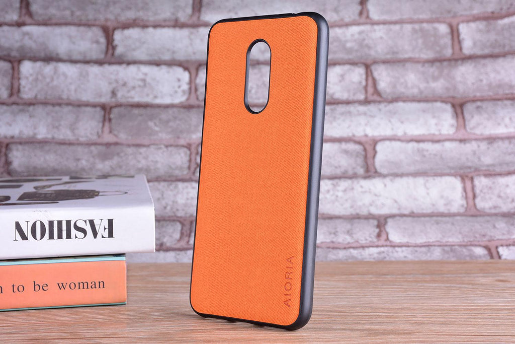 Luxury Textile Cloth Leather Skin Phone Case Cover For Xiaomi Redmi 5 5 Plus Luxury Textile Leather Skin Soft Hard Cover For Xiaomi Redmi 5 Plus Case Shockproof Durable Material Vintage New Design Leather Phone Case