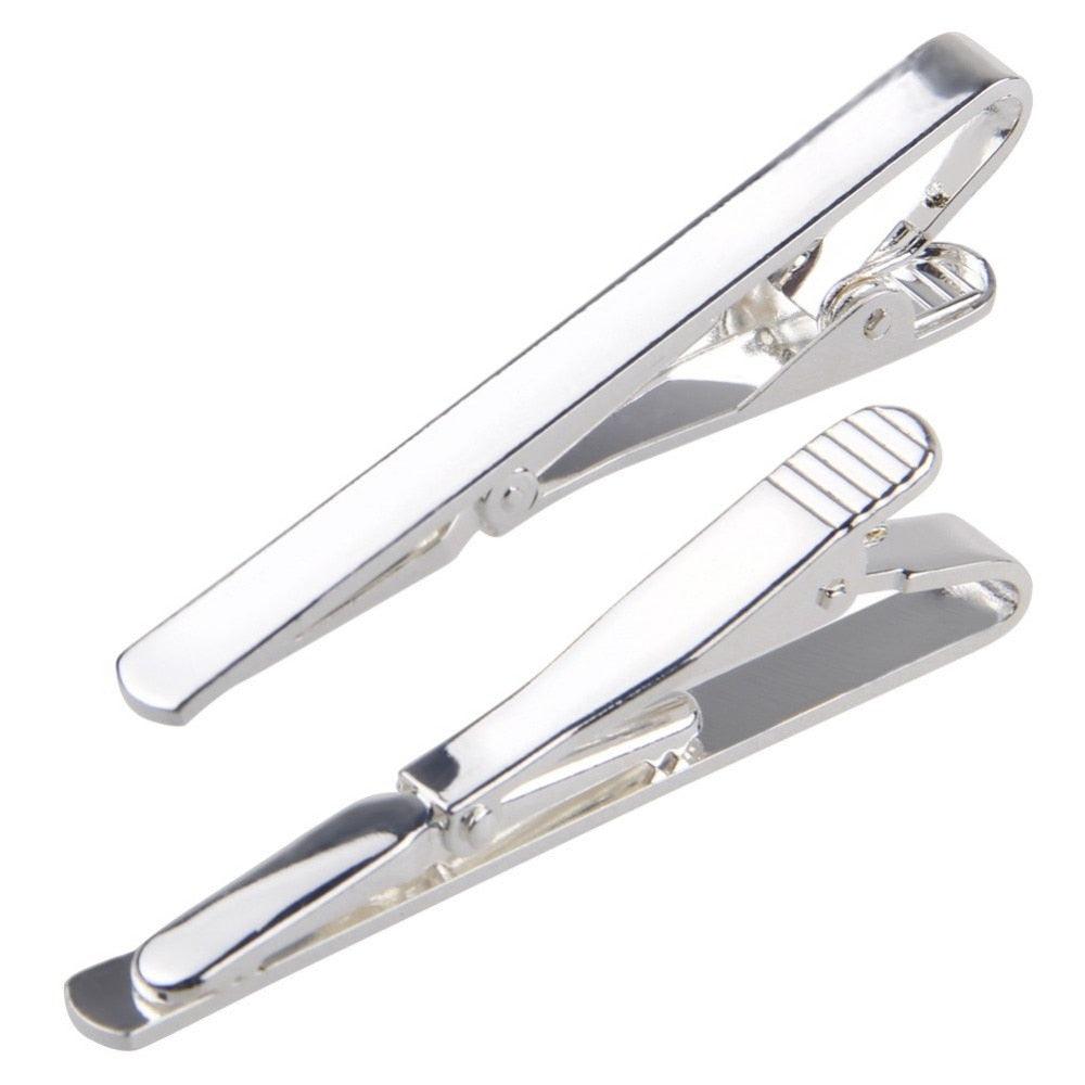 Men Metal Silver Gold Color Simple Necktie Tie Bar Men Boys Metal  Classic Simple Necktie Tie Bar Elegant Vintage Clasp Clip Pin Clasp Retro Tie Clip Pin Men Stainless Steel Business Necktie Tie Fashion Clasps