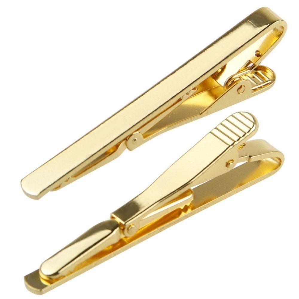 Men Metal Silver Gold Color Simple Necktie Tie Bar Men Boys Metal  Classic Simple Necktie Tie Bar Elegant Vintage Clasp Clip Pin Clasp Retro Tie Clip Pin Men Stainless Steel Business Necktie Tie Fashion Clasps