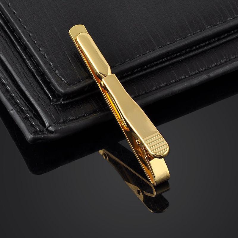 Men Metal Silver Gold Color Simple Necktie Tie Bar Men Boys Metal  Classic Simple Necktie Tie Bar Elegant Vintage Clasp Clip Pin Clasp Retro Tie Clip Pin Men Stainless Steel Business Necktie Tie Fashion Clasps