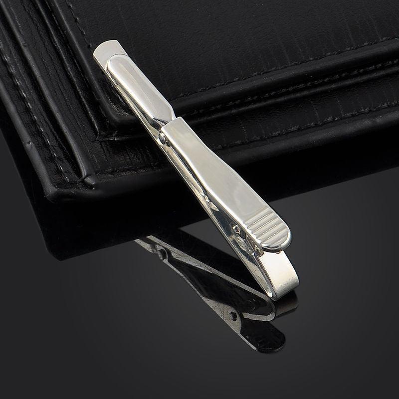 Men Metal Silver Gold Color Simple Necktie Tie Bar Men Boys Metal  Classic Simple Necktie Tie Bar Elegant Vintage Clasp Clip Pin Clasp Retro Tie Clip Pin Men Stainless Steel Business Necktie Tie Fashion Clasps