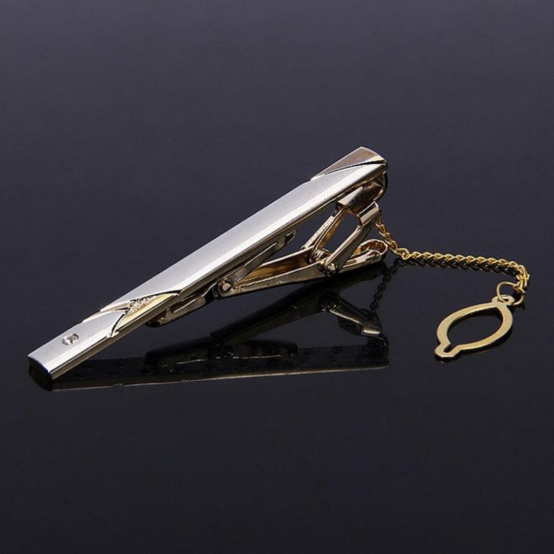 Men's Metal Necktie Bar Unique Vintage Necktie Bar Clip Tie Pin Business Meeting Party Men Necktie Bar Formal Shirt Wedding Gold Tie Clip Men's Gift Fashion Tie Clips Clothing Accessories For Your Husband
