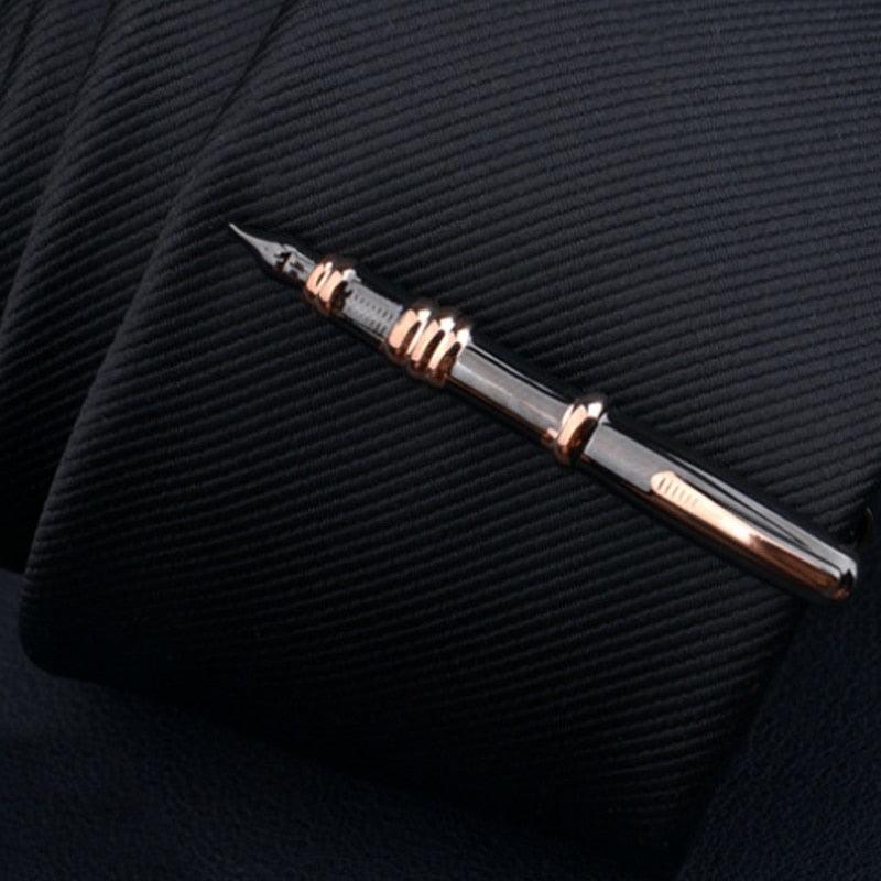 Men's Metal Necktie Bar Unique Vintage Necktie Bar Clip Tie Pin Business Meeting Party Men Necktie Bar Formal Shirt Wedding Gold Tie Clip Men's Gift Fashion Tie Clips Clothing Accessories For Your Husband