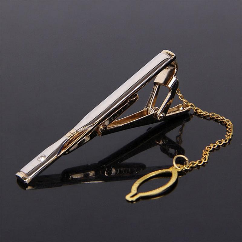 Men's Metal Necktie Bar Unique Vintage Necktie Bar Clip Tie Pin Business Meeting Party Men Necktie Bar Formal Shirt Wedding Gold Tie Clip Men's Gift Fashion Tie Clips Clothing Accessories For Your Husband