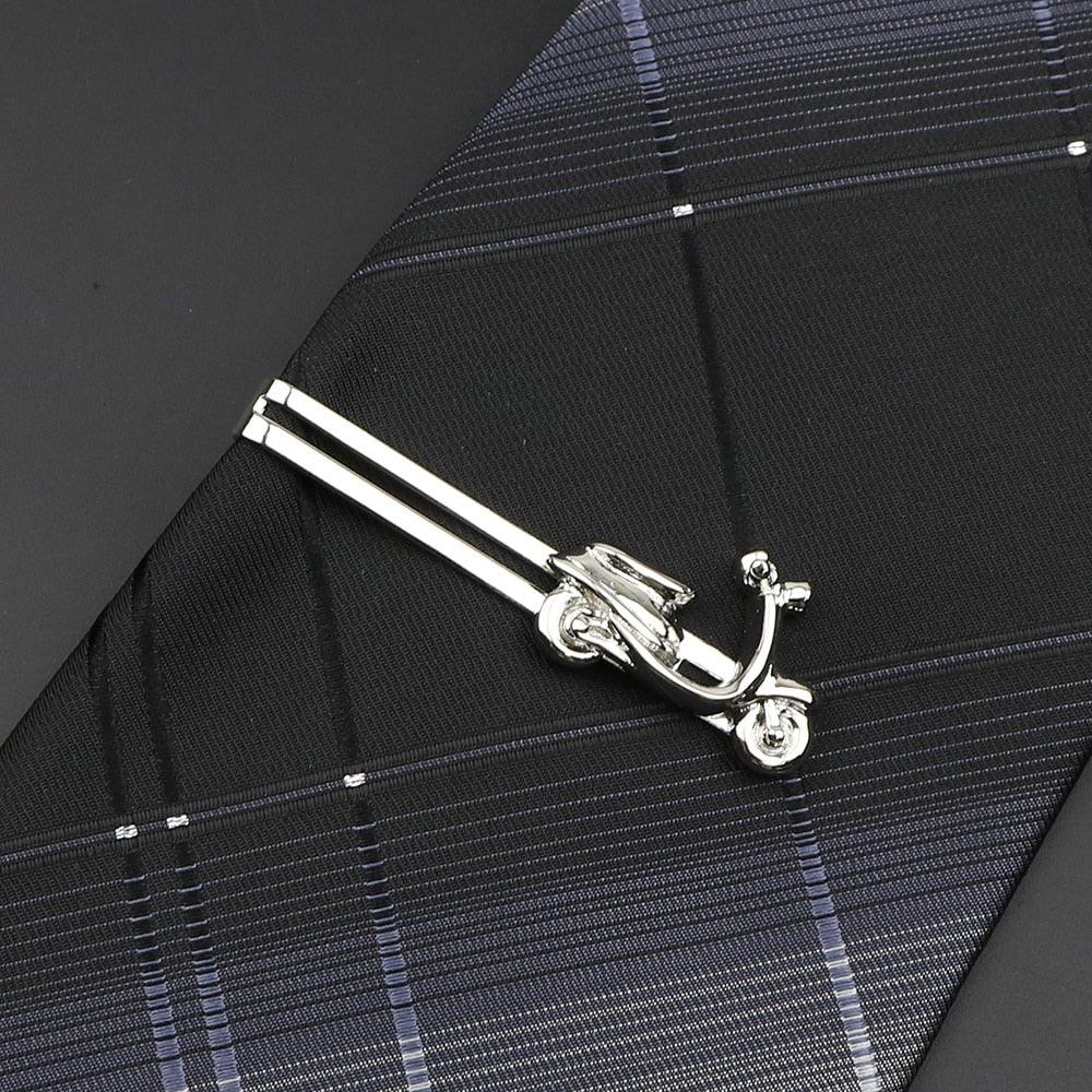 Men's Metal Tie Clip Vintage Unique Shape Bright Stainless Steel Necktie Clasp Gentleman's Party Luxury Tie Bars Clips Wedding Luxury Design Accessories For Men