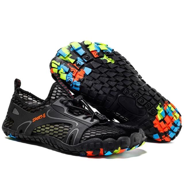 Men's Non-Slip Hiking Climbing Water Sports Shoes Beach Barefoot Surfing Shoes Outdoor River Upstream Quick Dry Barefoot Beach Sneakers Swim Boating Fishing Yoga Gym