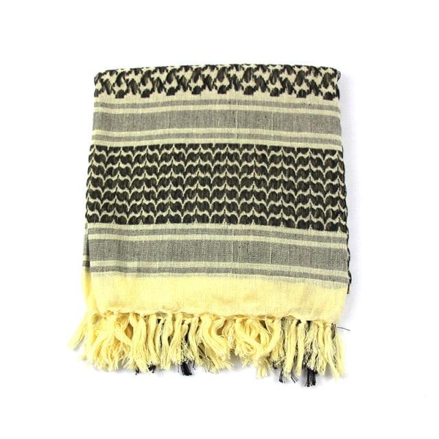 Military Arab Keffiyeh Shemagh Scarf Cotton Winter Shawl Neck Warmer Cover Head Wrap Windproof Tactical Camping Scarf Men Women Shemagh Keffiyeh Men Arab Kufiyah Keffiyeh Arabic Muslim Head Wrap Men Scarf Shawl