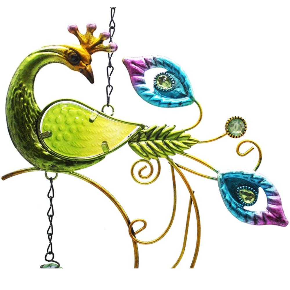 Mobile Hanging Wind Chimes Yard Garden Beauty Peacock Design Large Hanging Home Decor Pendant Outdoor Ornament For Home Garden Decoration Room Decor