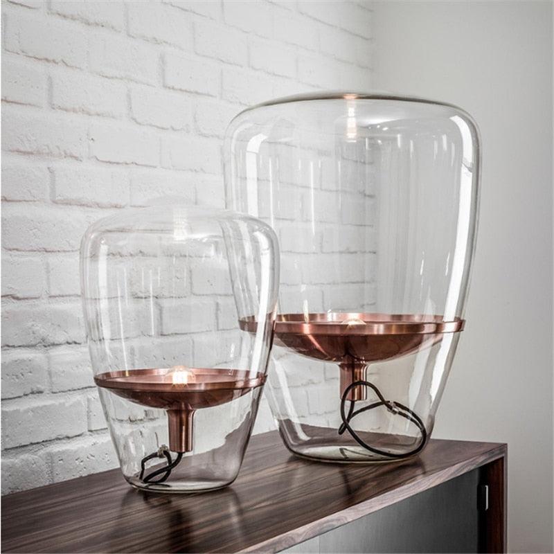Modern Art Deco Living Room Table Lamp Glass Table Lamps for Living Room Home Deco Indoor Bedside Lamp Decorative Table Lamp Cute Study Lamps for Bedroom Décor