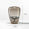 Modern Art Deco Living Room Table Lamp Glass Table Lamps for Living Room Home Deco Indoor Bedside Lamp Decorative Table Lamp Cute Study Lamps for Bedroom Décor