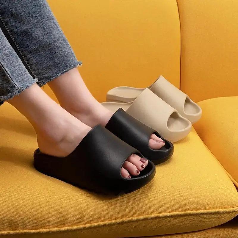 Modern Thick Soft Slippers Classic Non-slip Flip Flops Spa Slippers Indoor Outdoor Summer Unisex Flip Flops