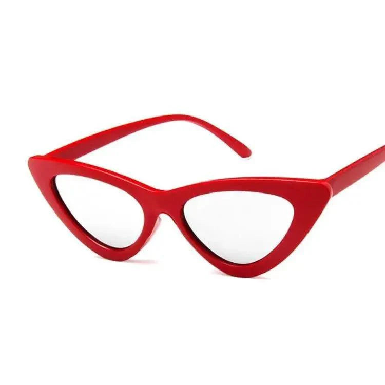 Modern Vintage Cateye Sunglasses Cool Women Retro Small Cat Eye Sun Glasses Elegant Designer Colorful Eyewear For Female Polarised Cat Eye Sunglasses for Women, 100% UV Protection Retro Narrow Pointy Cateye Womens Sunglasses