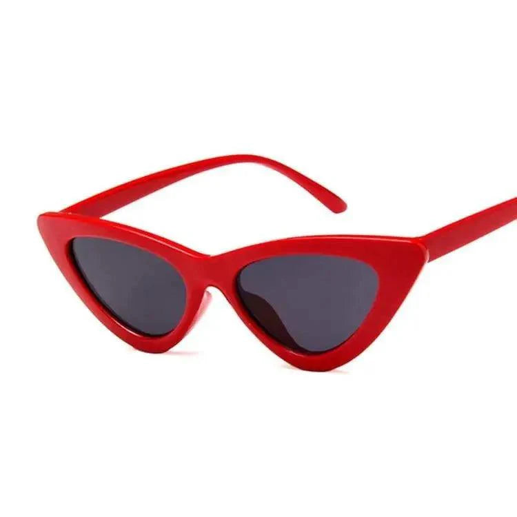 Modern Vintage Cateye Sunglasses Cool Women Retro Small Cat Eye Sun Glasses Elegant Designer Colorful Eyewear For Female Polarised Cat Eye Sunglasses for Women, 100% UV Protection Retro Narrow Pointy Cateye Womens Sunglasses