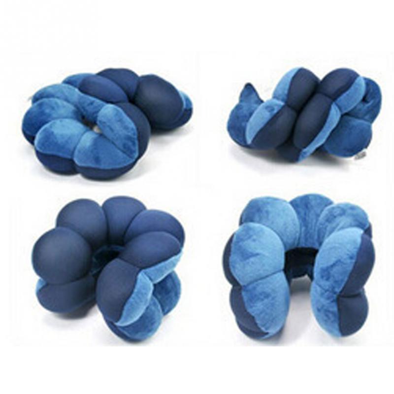 Neck Pillow Microbead Portable Pillow Use At Home Or On The Go To Support Your Neck Work Travel Pillow Comfortable Cushion for Neck Support Super Lightweight Portable Headrest Machine Washable Great for Airplane Chair Car Bed