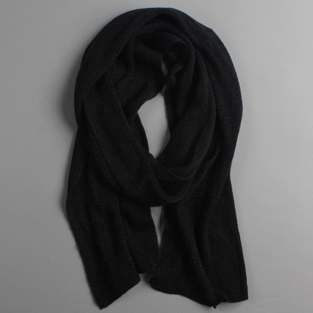 NEW Arrived Men's Fashion Winter Soft Long Thick Warm Scarf Lightweight Knit Spring Unisex Soft Scarves Size Elegant Male Cashmere Neckerchief Warmer Scarves For Men Women