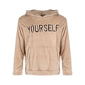 Men's Fleece Letter Print Hoodie – Casual Long Sleeve Sweatshirt
