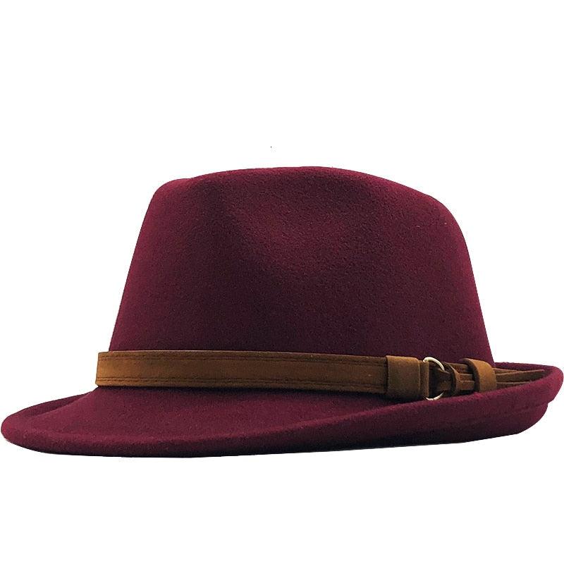 New Casual Women Men Fedora Hat For Winter Autumn Women's  Vintage Hat With Belt Buckle For Men Home Party Daily Clothing Accessories Elegant Men Hat