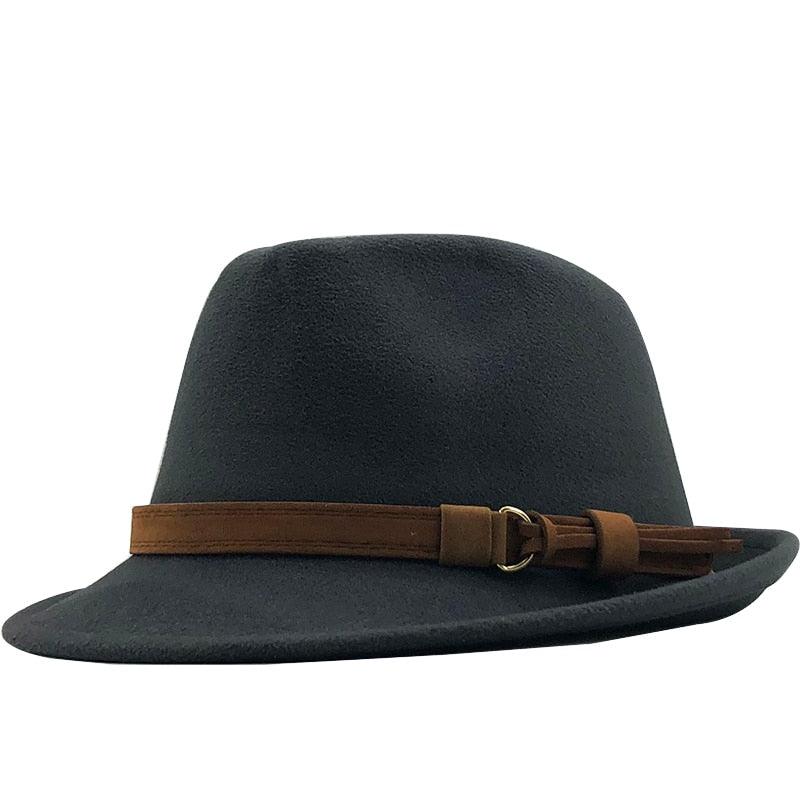 New Casual Women Men Fedora Hat For Winter Autumn Women's  Vintage Hat With Belt Buckle For Men Home Party Daily Clothing Accessories Elegant Men Hat