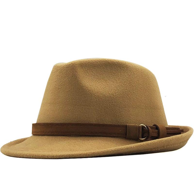 New Casual Women Men Fedora Hat For Winter Autumn Women's  Vintage Hat With Belt Buckle For Men Home Party Daily Clothing Accessories Elegant Men Hat