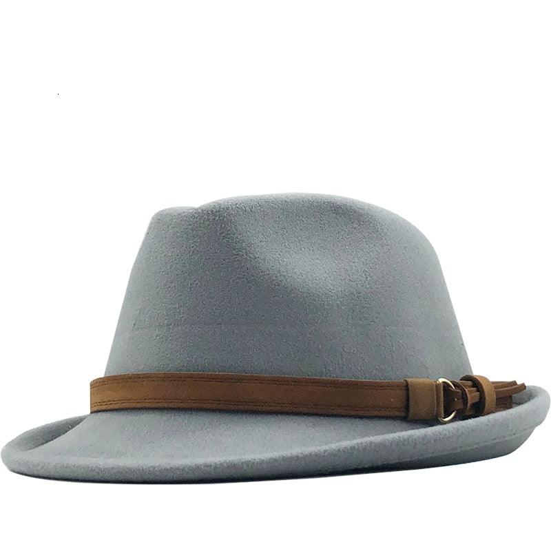 New Casual Women Men Fedora Hat For Winter Autumn Women's  Vintage Hat With Belt Buckle For Men Home Party Daily Clothing Accessories Elegant Men Hat