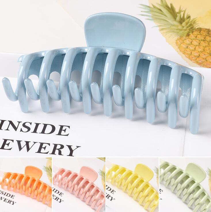New Colorful Claw Hair Clip for Women Girls Tough Plastic Large Size Hair Clamps Butterfly Clip Gorgeous Hair Accessories Holidays Gifts For Women