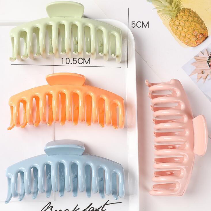 New Colorful Claw Hair Clip for Women Girls Tough Plastic Large Size Hair Clamps Butterfly Clip Gorgeous Hair Accessories Holidays Gifts For Women