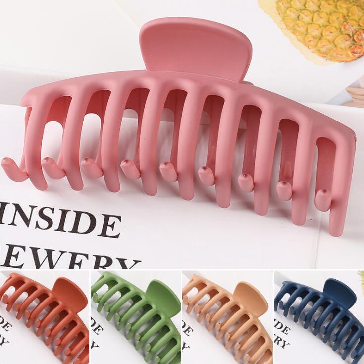 New Colorful Claw Hair Clip for Women Girls Tough Plastic Large Size Hair Clamps Butterfly Clip Gorgeous Hair Accessories Holidays Gifts For Women