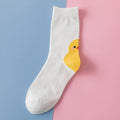 New Fashion Cartoon Socks Animal Print Ducks Cute Socks Cute Pure Cotton Short Socks Funny Duck Casual Socks For Men And Women