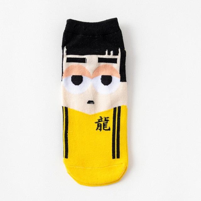 Unix Socks for Women's Pure Cotton Candy-Colored Cartoon Short Socks Heart Casual Animal Funny Socks Cute Short Fun Boat Socks For Men And Women