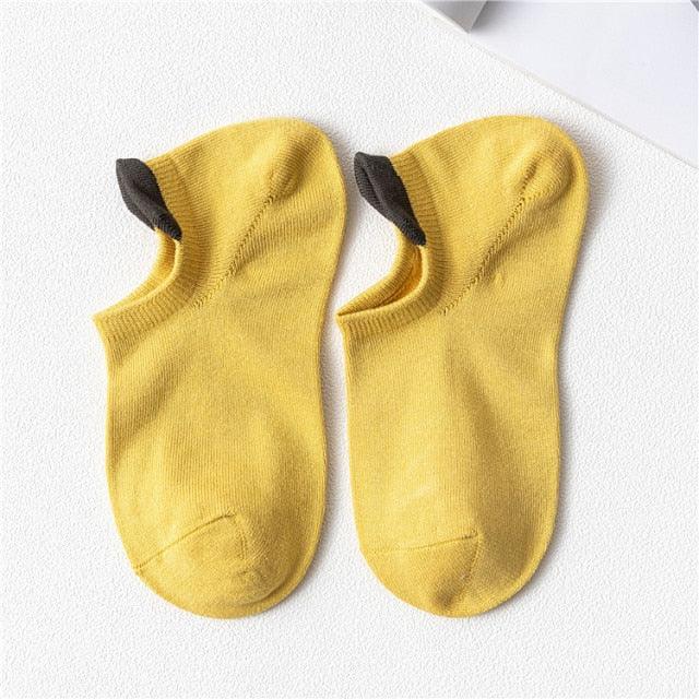 Unix Socks for Women's Pure Cotton Candy-Colored Cartoon Short Socks Heart Casual Animal Funny Socks Cute Short Fun Boat Socks For Men And Women