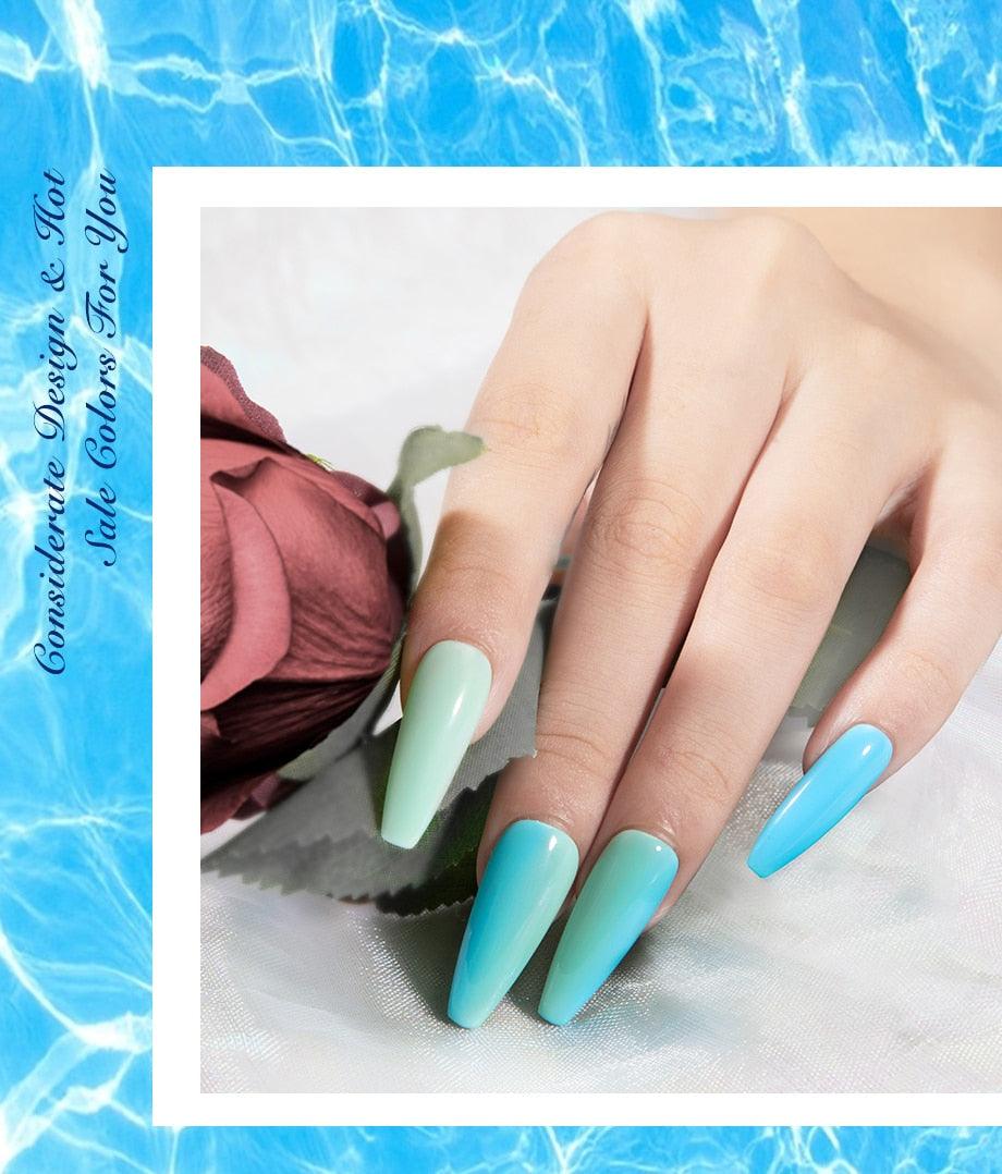 New Popular Womens Fashion Gel Nail Polish UV LED Permanent Matt Glossy Effect Luxury Design Nail Gel For Women and Girls