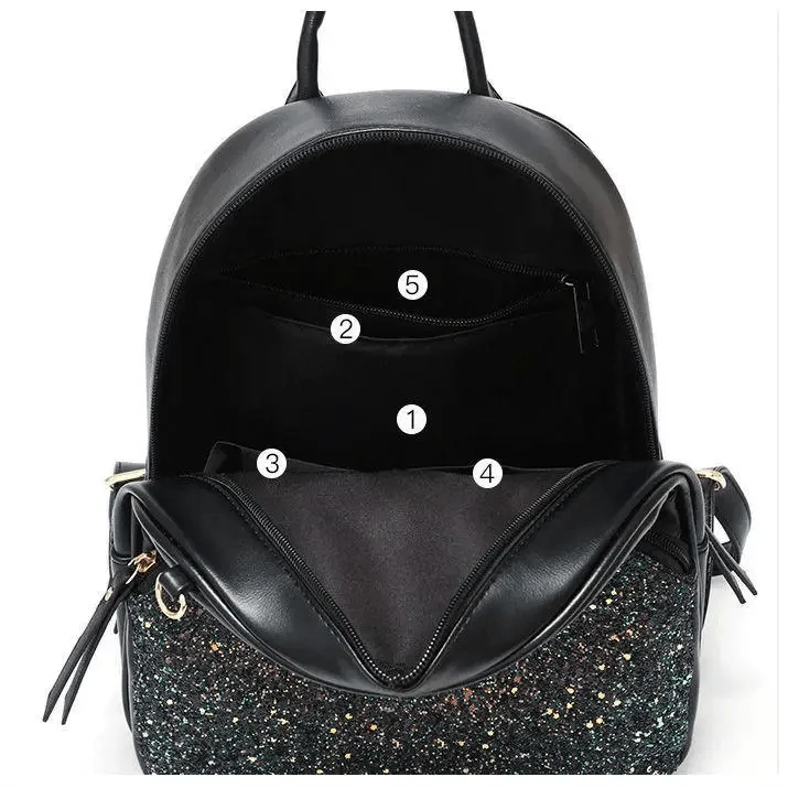New PU Leather Business Backpacks For Ladies And Girls Fashion Designer Teenage Girls Student School Bags