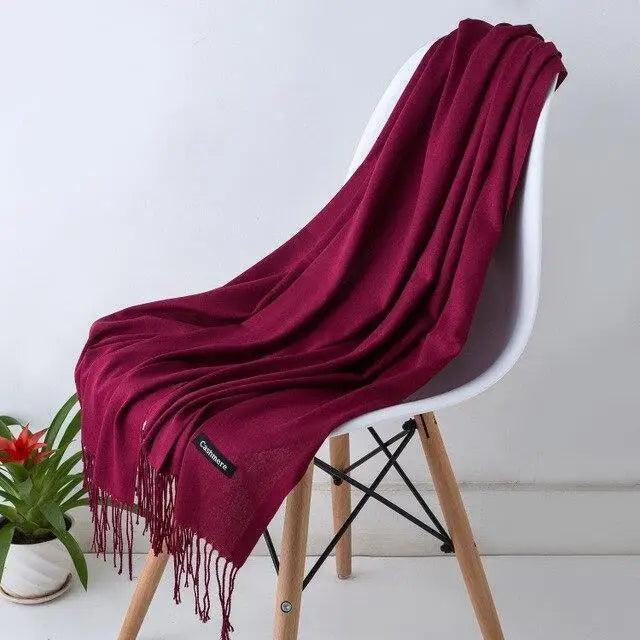 New Stylish Winter Scarf For Ladies Shawls And Wraps Neck Scarves Women Female Stoles Casual Wear Pashmina Scarf and Shawl Soft Women Pashminas