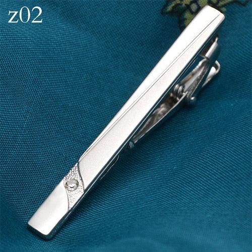 New Tie Clips Men's Metal Necktie Bar Tie Clips Dress Shirts Tie Pin For Wedding Ceremony Metal Gold Color Tie Clip Man Accessories Shirts Tie Pin For Classic Luxury Men Accessories