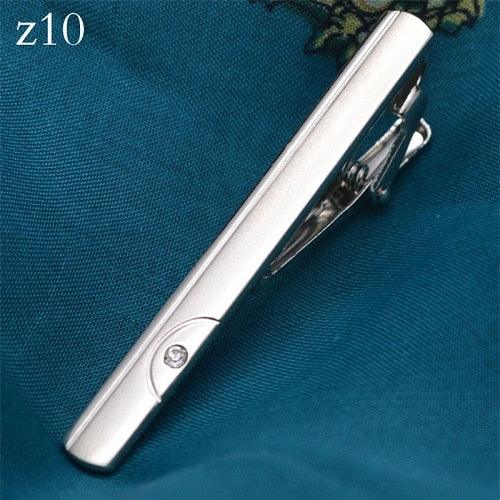 New Tie Clips Men's Metal Necktie Bar Tie Clips Dress Shirts Tie Pin For Wedding Ceremony Metal Gold Color Tie Clip Man Accessories Shirts Tie Pin For Classic Luxury Men Accessories