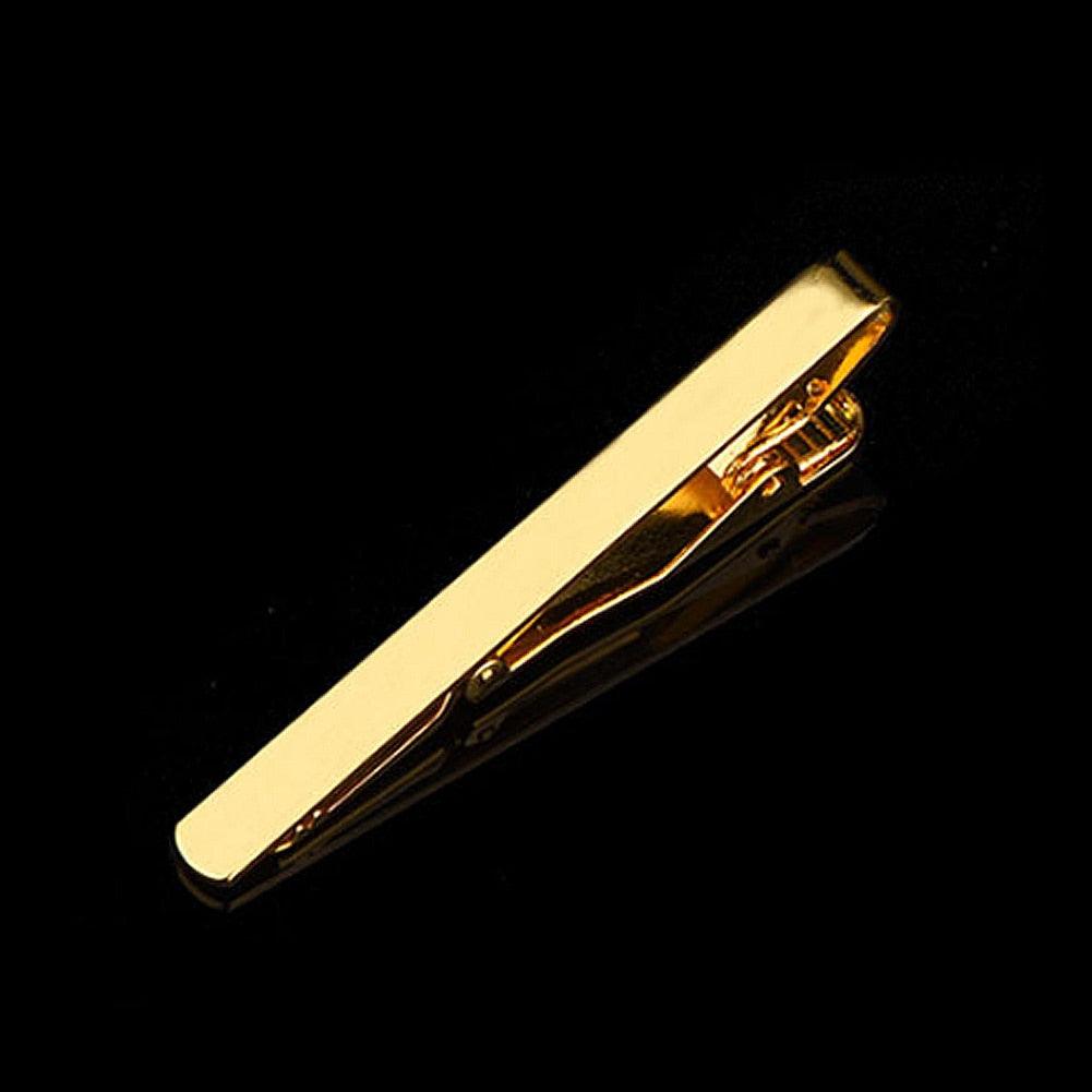 New Tie Clips Men's Metal Necktie Bar Tie Clips Dress Shirts Tie Pin For Wedding Ceremony Metal Gold Color Tie Clip Man Accessories Shirts Tie Pin For Classic Luxury Men Accessories