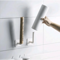 New Vigorous 1Pc Kitchen Self-adhesive Accessories Under Cabinet Paper Roll Rack Towel Holder Tissue Hanger Storage Rack for Bathroom Toilet