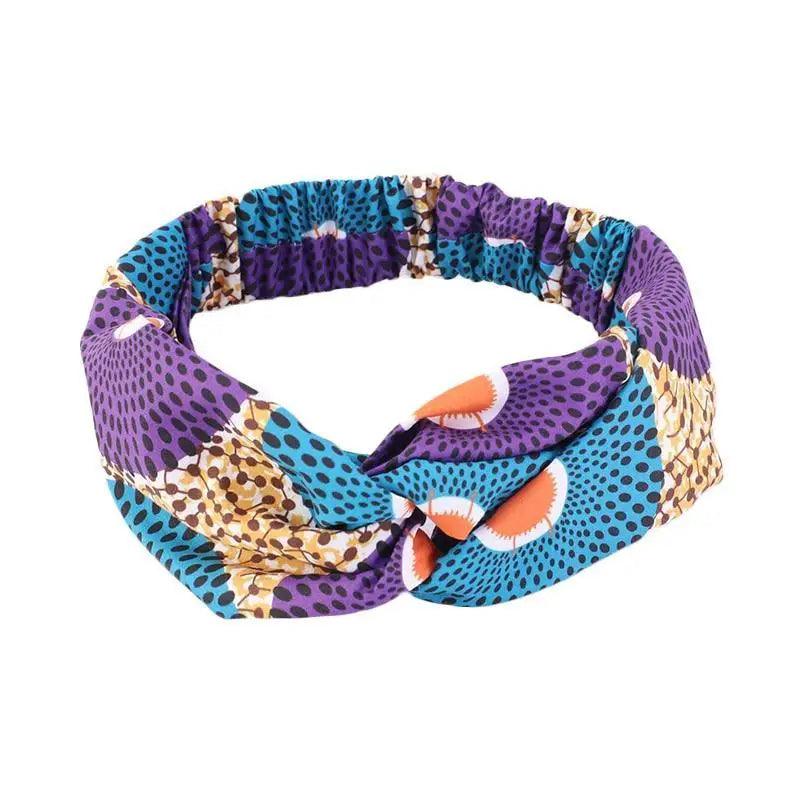 New Vintage African Print Stretch Bandana Head Wrap Long Scarf satin Floral Women Party Turban Headwear Cap Hair Accessories