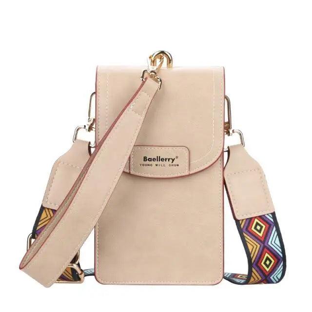 New Women Fashionable Multifunction Shoulder PU Leather Large Capacity Phone Crossbody Purse - Designer Female Purse